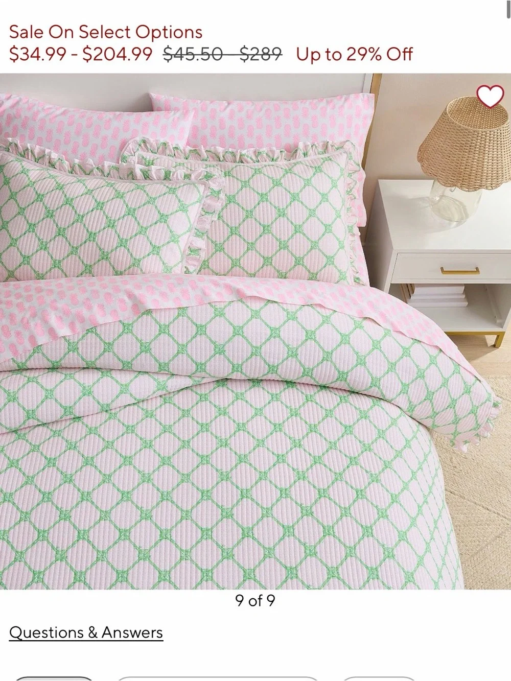 ISO Lilly Pulitzer Pottery Barn Bamboo Butterfly Ruffle Quilt